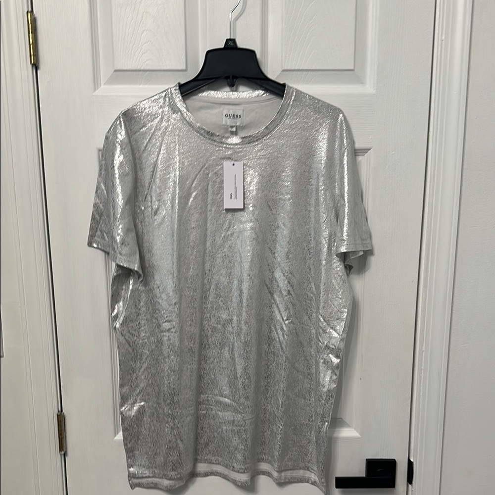 Guess Silver Short Sleeve Tee
